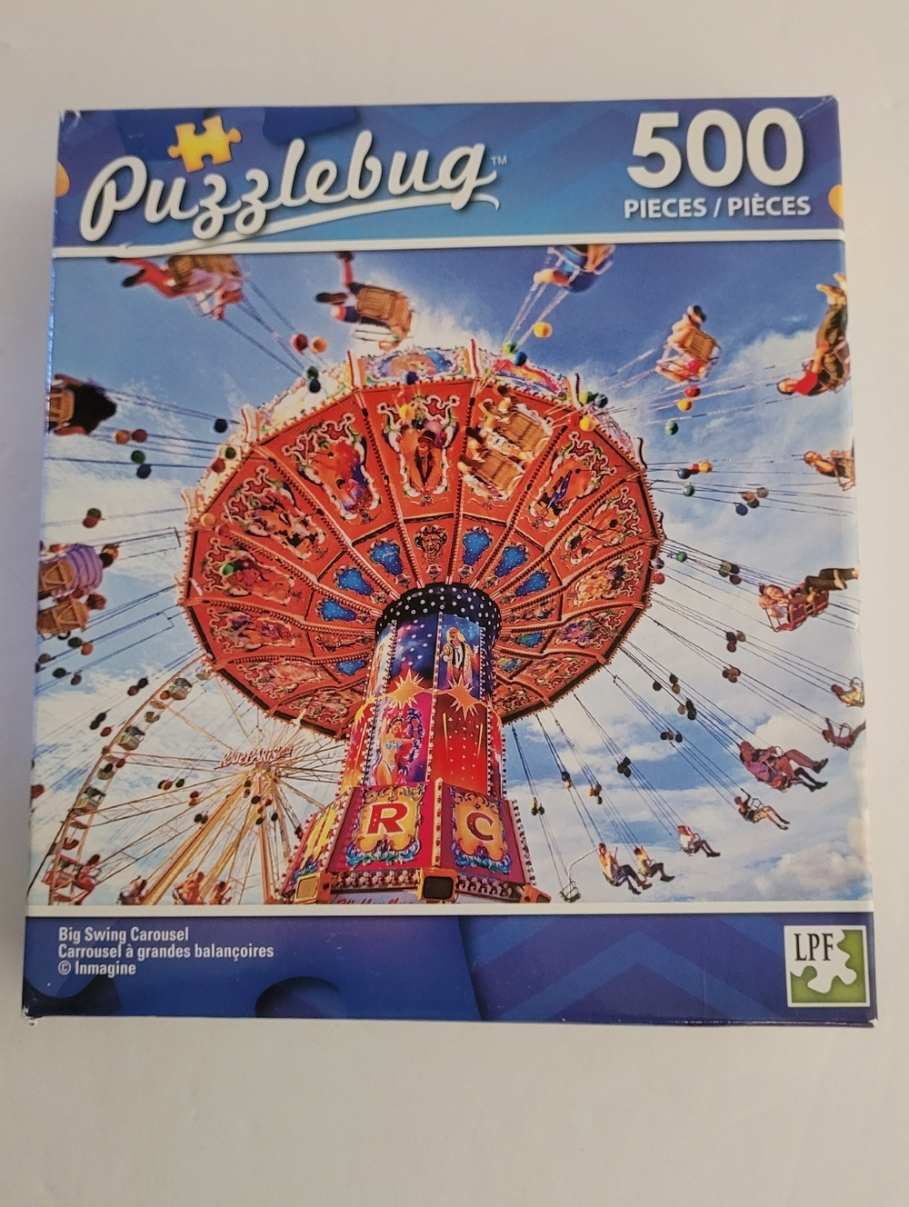Cra-Z-Art Puzzlebug 500 Piece Puzzle "Big Swing Carousel" New